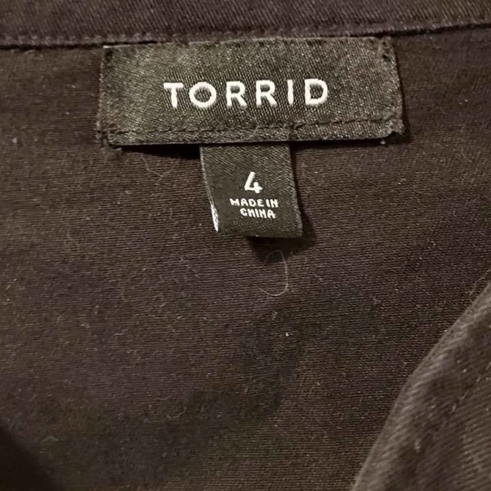 Torrid Black Buttoned Utility Jacket - image 2